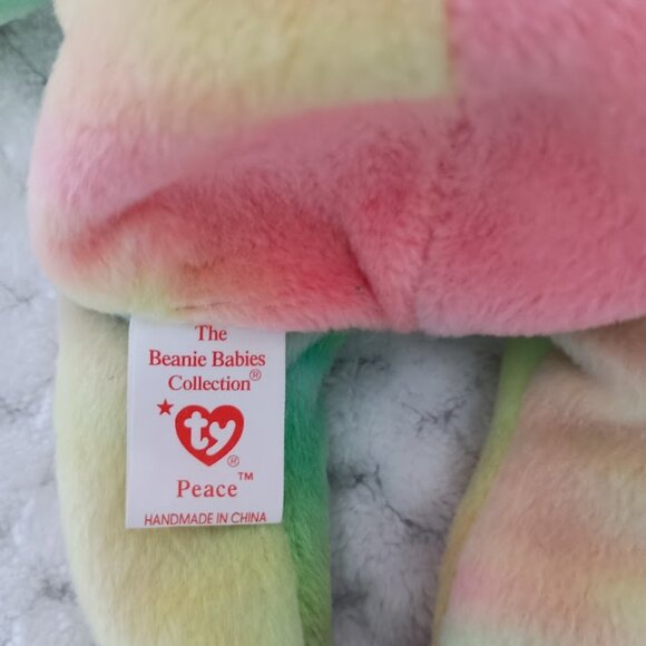 Beanie Baby: Peace Bear 9" - Picture 3 of 5